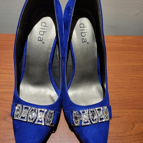 Sz 6 Royal Blue Faux Suede - Picture 4 of 5